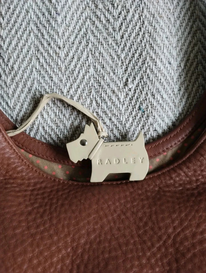 Radley Tan Brown Soft Leather Shoulder Bag Medium Sized