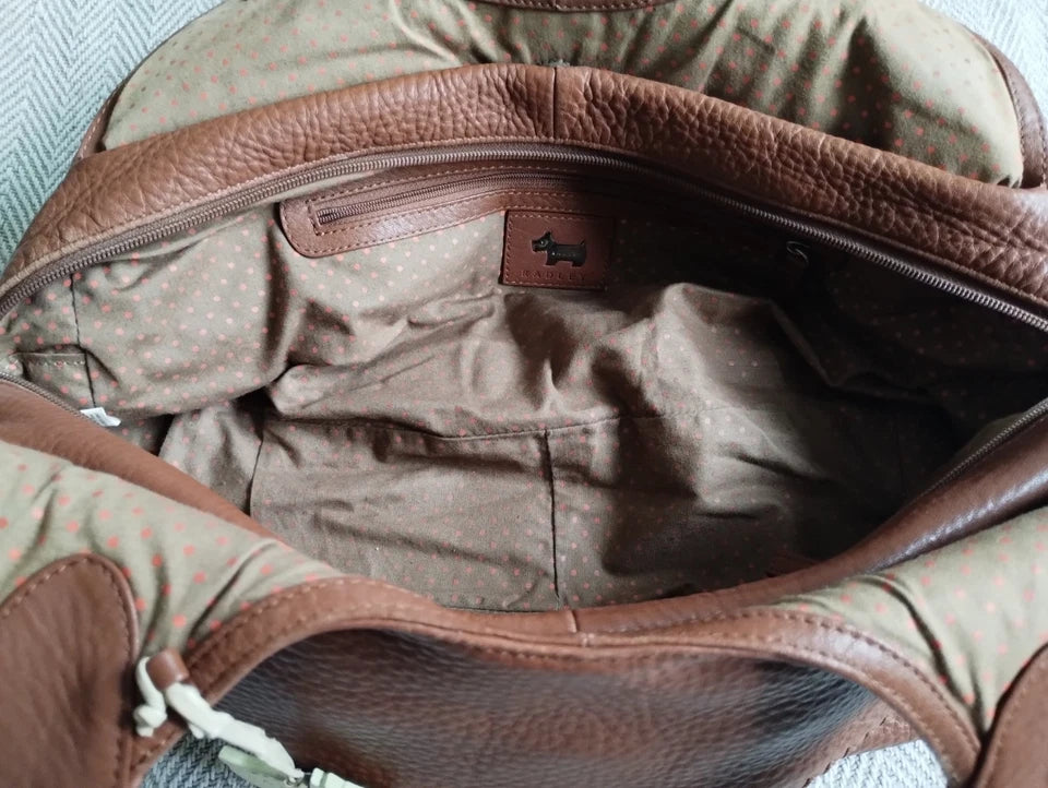 Radley Tan Brown Soft Leather Shoulder Bag Medium Sized