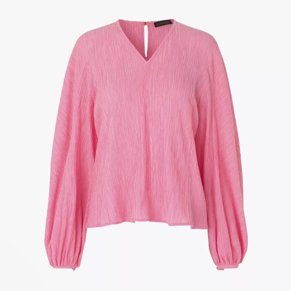 Stine Goya Ida Crinkle Top Relaxed Fit Size M