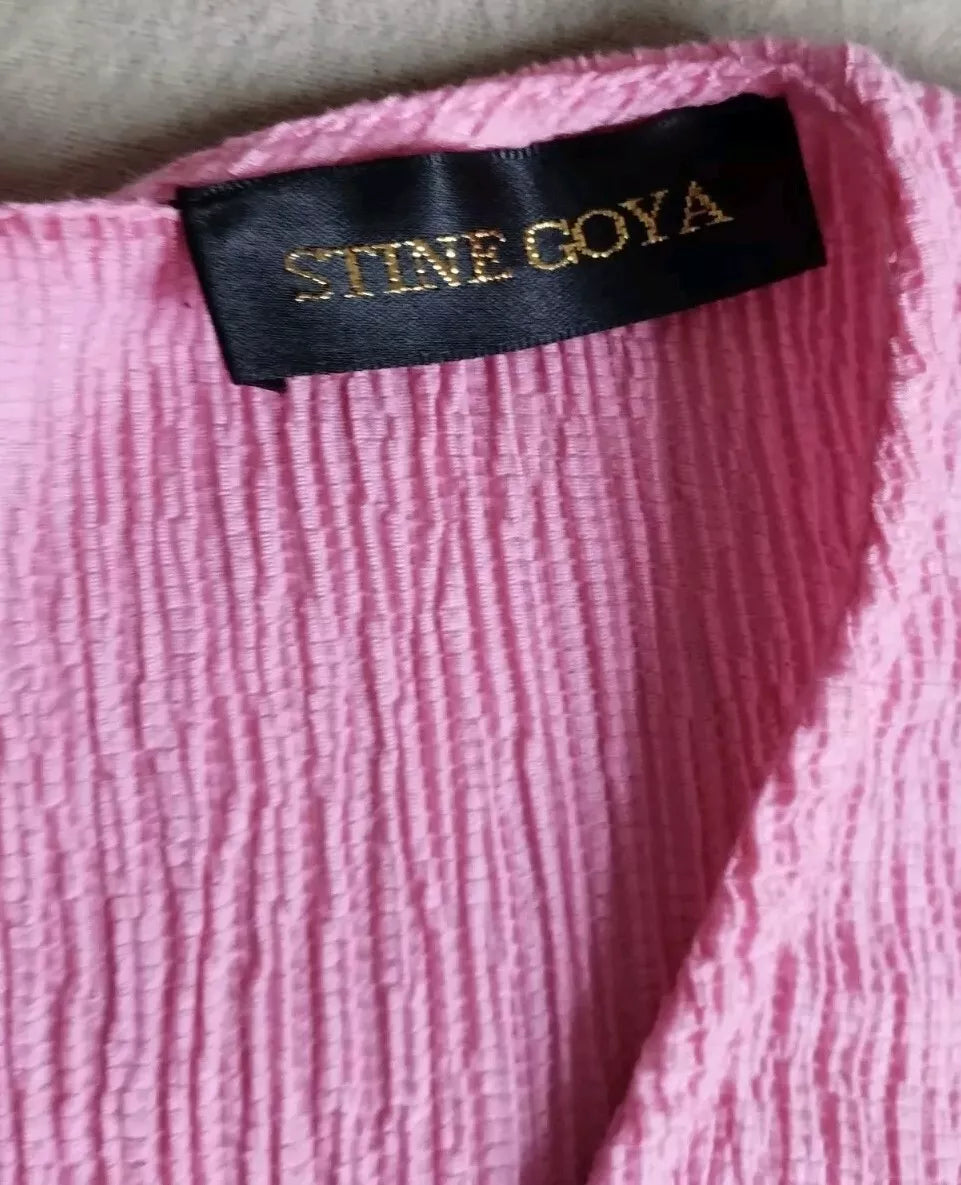Stine Goya Ida Crinkle Top Relaxed Fit Size M